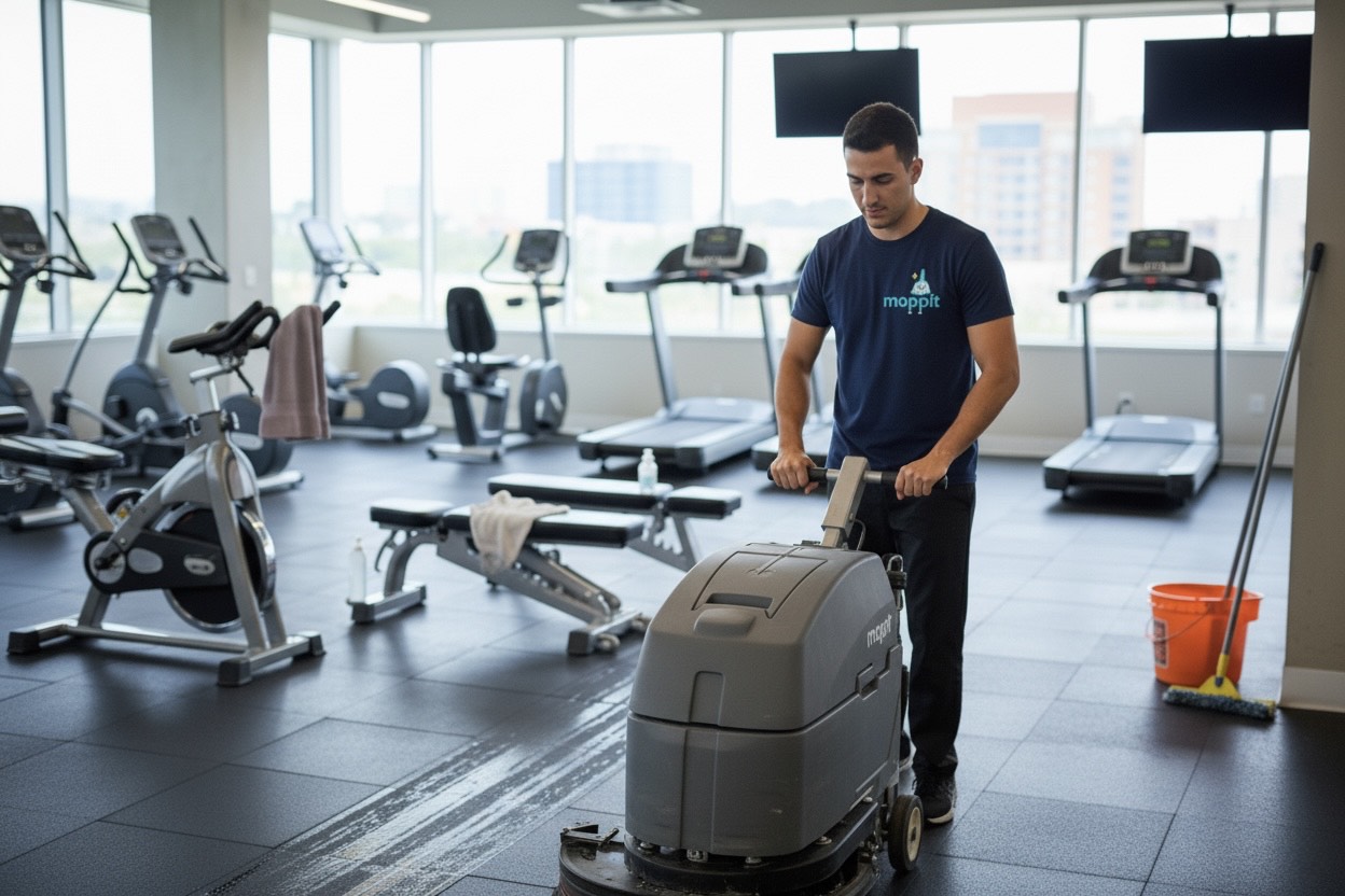 Fitness center cleaning Brisbane - gym and yoga studio cleaning
